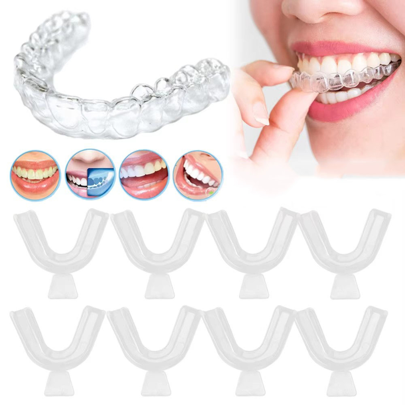 Teeth Whitening Mouth Guard - 1/3/6pairs Siliconen Mondbeschermer Slapen Mondbeschermer Lade