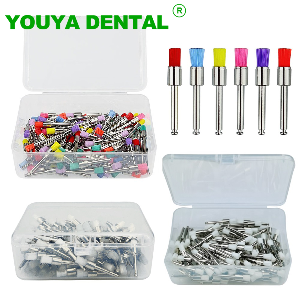 Teeth Whitening Brush - 100 Stks/doos Tandheelkundige Polijstborstel Nylon Profylaxe