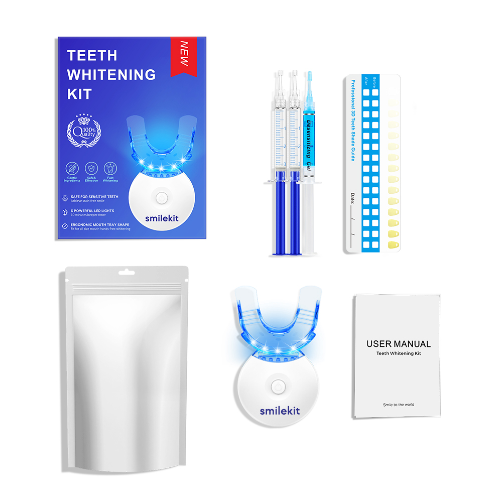 Teeth Whitening Trays - Tandenbleekset - 5X LED-lichttandenbleekmiddel met 35%
