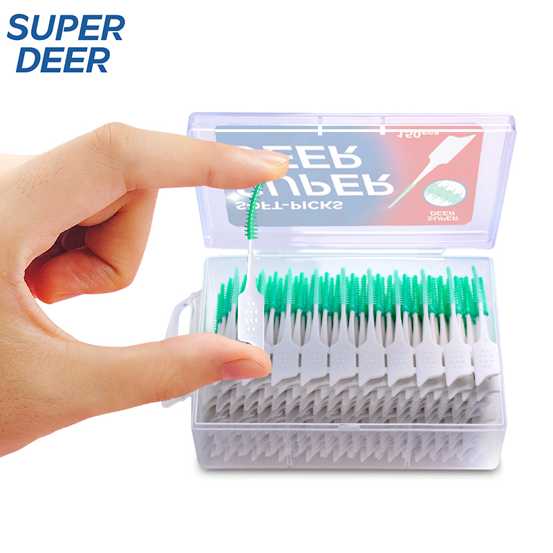Teeth Whitening Brush - 150 Stuks Tandzijde Stick Tandreiniging Interdentale