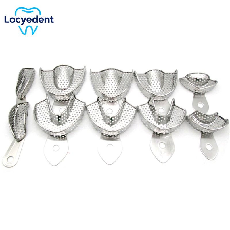 Teeth Whitening Trays - 10 stks/set Tandheelkundige Afdruklepel Roestvrij Staal