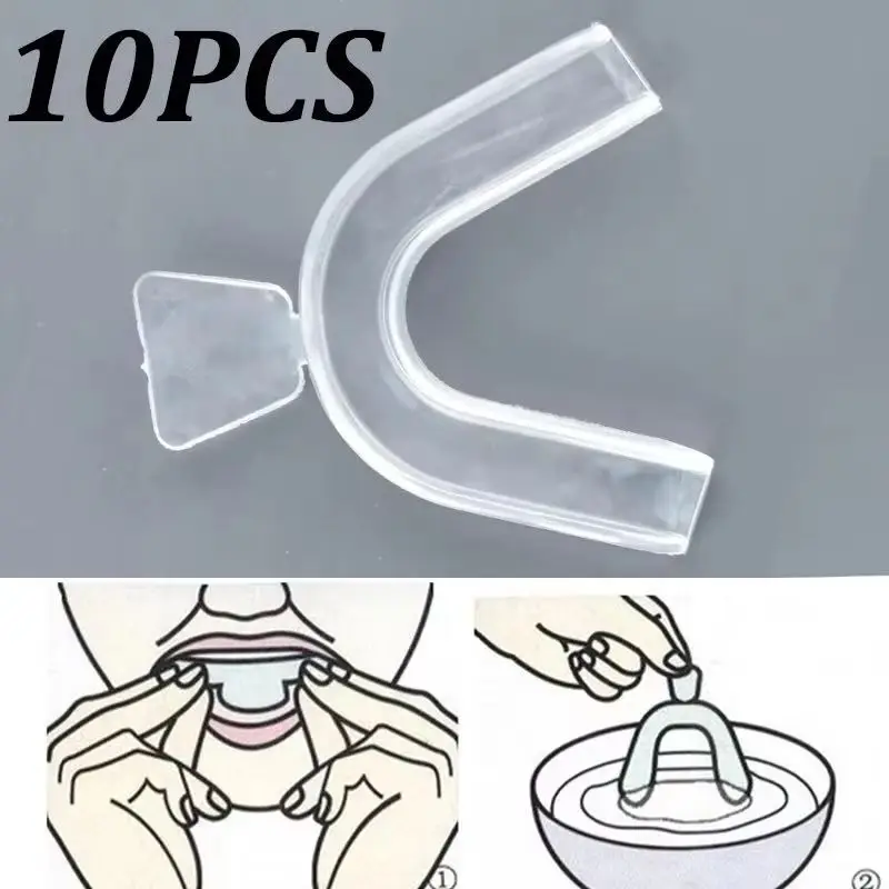 Teeth Whitening Trays - 10 stuks siliconen mondbeschermer, tandenbleekbeschermer, nachtbijter,