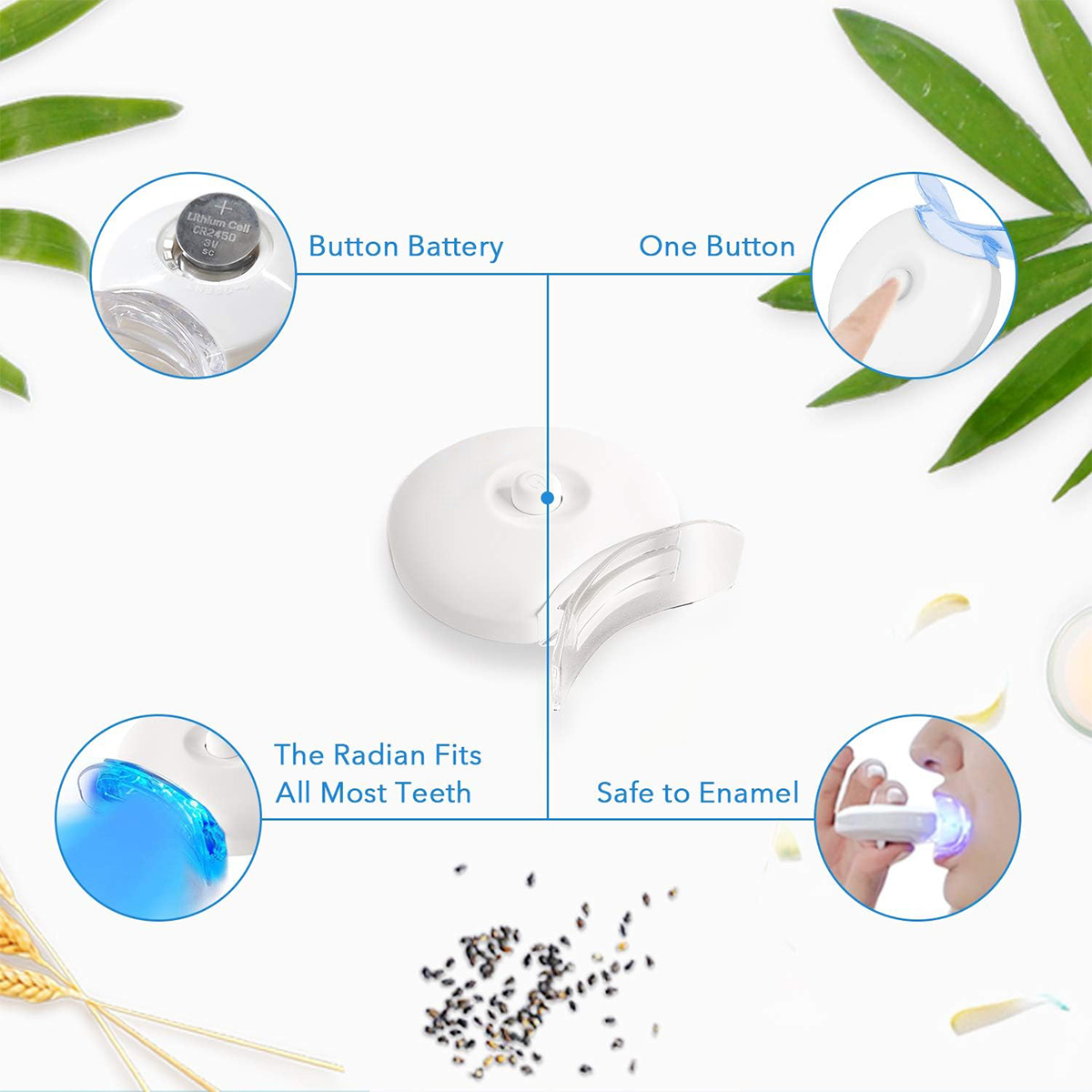 Tandenbleekset - 5X LED-lichtt - Teeth Whitening Trays recensie en prijs
