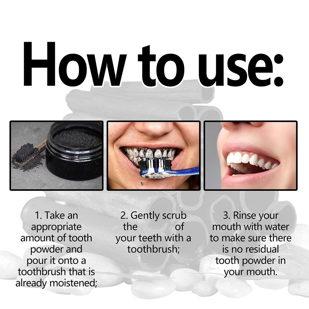 Tandenbleekpoeder, natuurlijk  - Teeth Whitening Charcoal Powder recensie en prijs